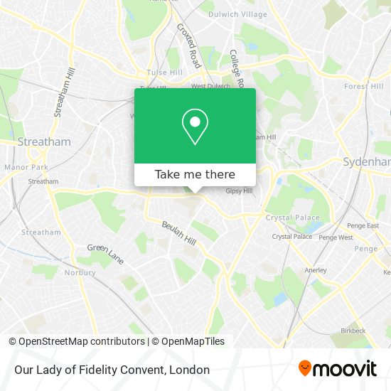 Our Lady of Fidelity Convent map