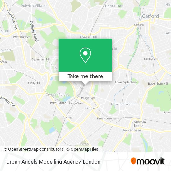 Urban Angels Modelling Agency map