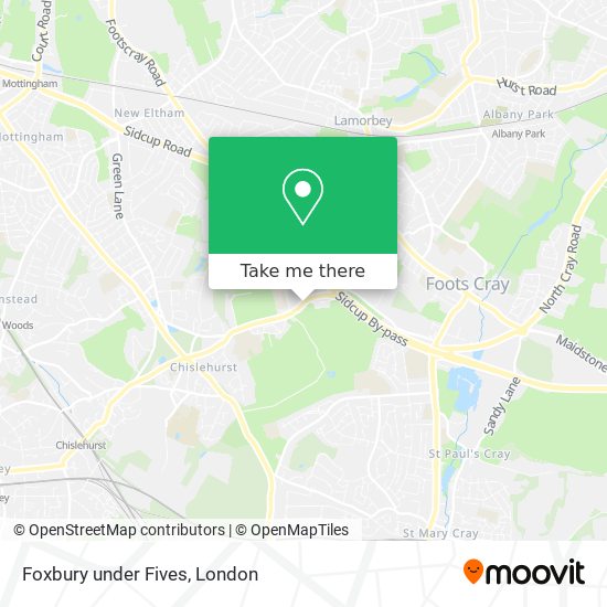 Foxbury under Fives map