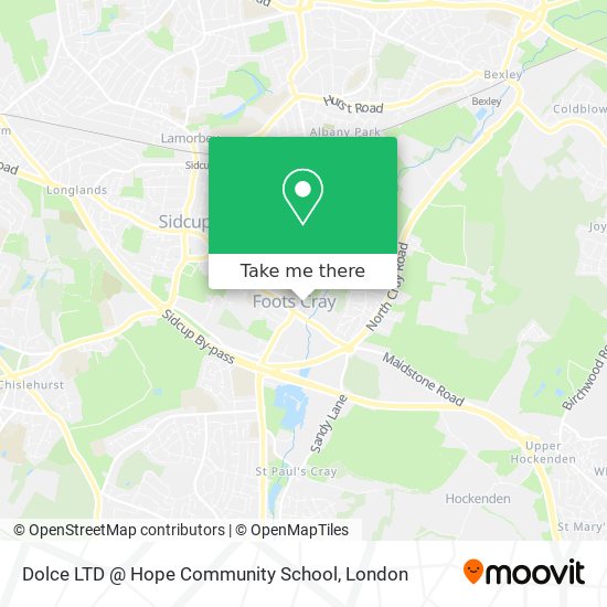 Dolce LTD @ Hope Community School map