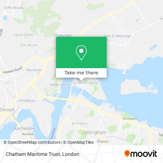 Chatham Maritime Trust map