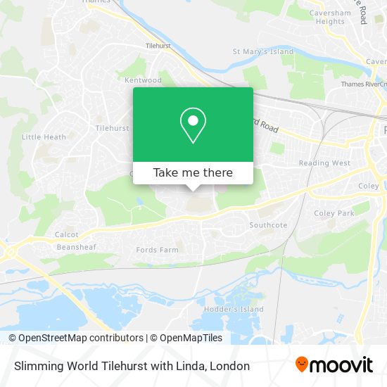 Slimming World Tilehurst with Linda map