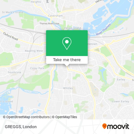 GREGGS map