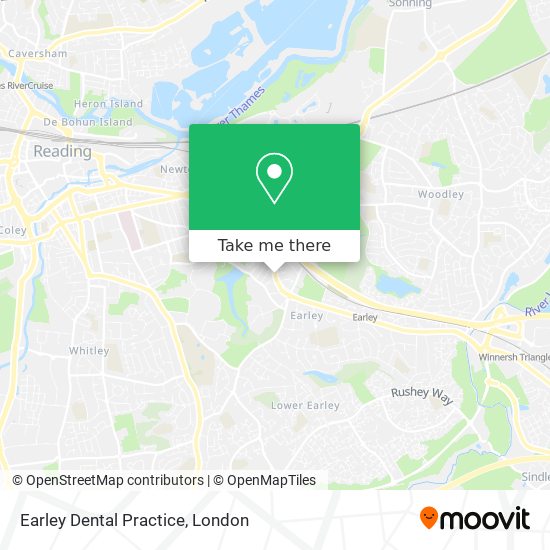 Earley Dental Practice map