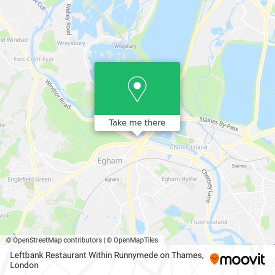 Leftbank Restaurant Within Runnymede on Thames map