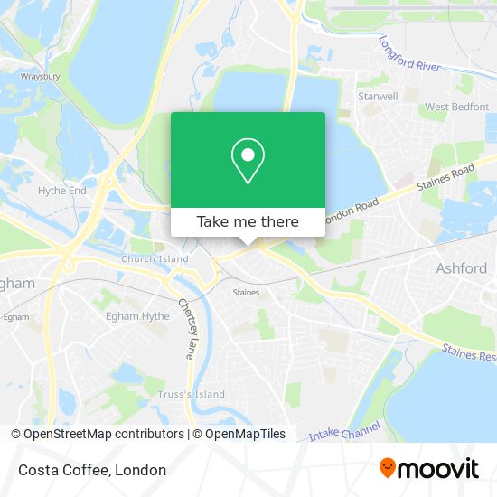 Costa Coffee map