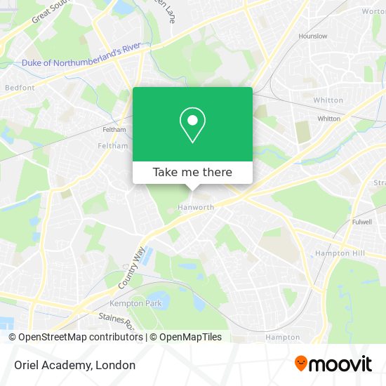 Oriel Academy map