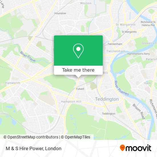 M & S Hire Power map