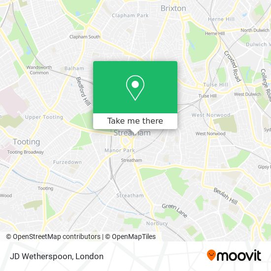 JD Wetherspoon map