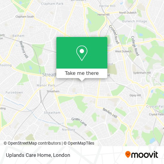 Uplands Care Home map