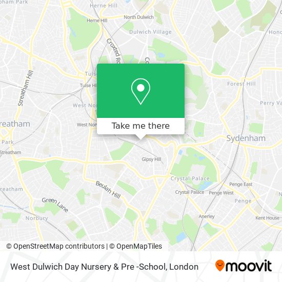 West Dulwich Day Nursery & Pre -School map