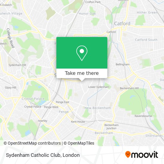 Sydenham Catholic Club map