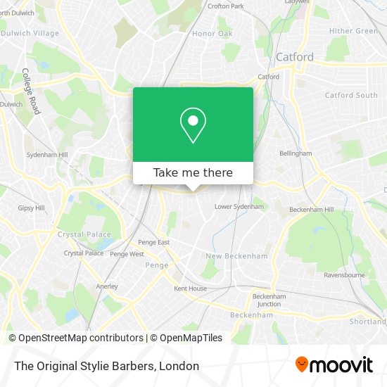 The Original Stylie Barbers map