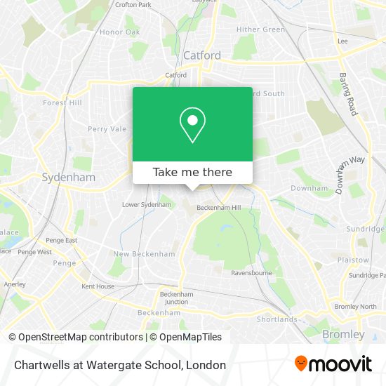 Chartwells at Watergate School map