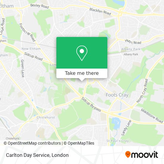 Carlton Day Service map