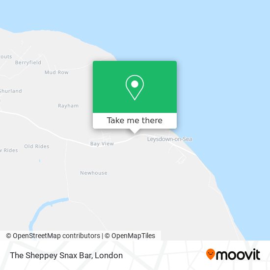 The Sheppey Snax Bar map
