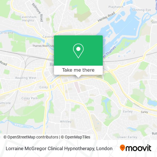 Lorraine McGregor Clinical Hypnotherapy map