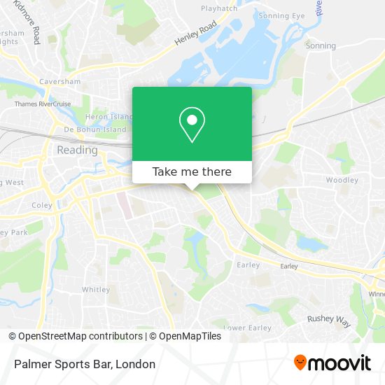 Palmer Sports Bar map