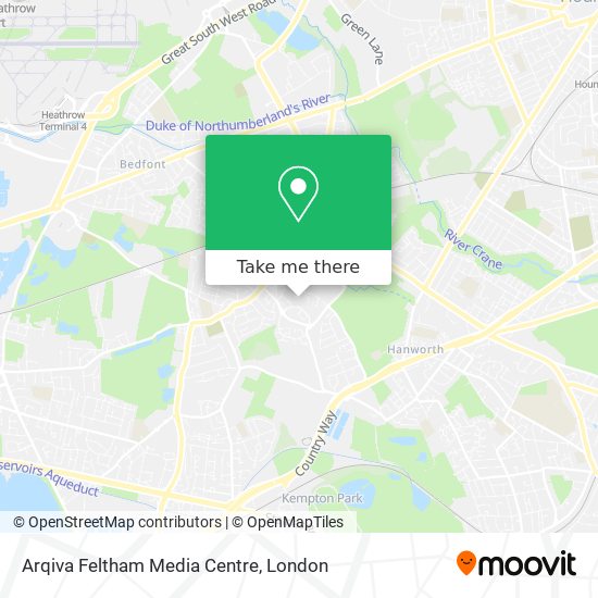 Arqiva Feltham Media Centre map