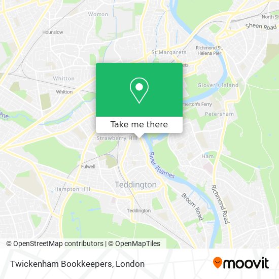 Twickenham Bookkeepers map