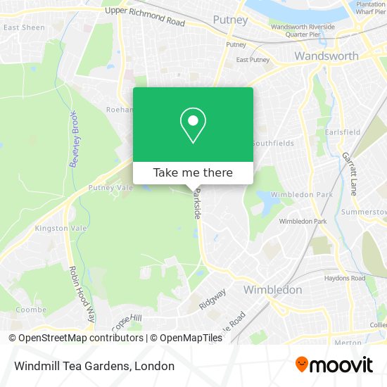 Windmill Tea Gardens map