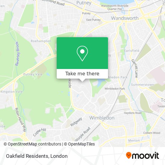 Oakfield Residents map