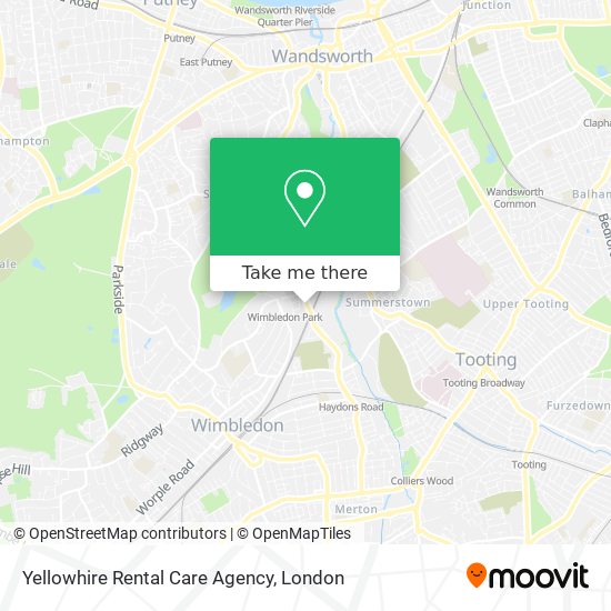Yellowhire Rental Care Agency map