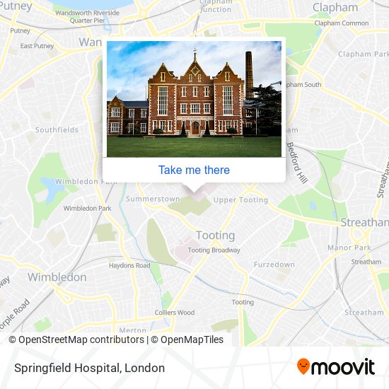 Springfield Hospital map