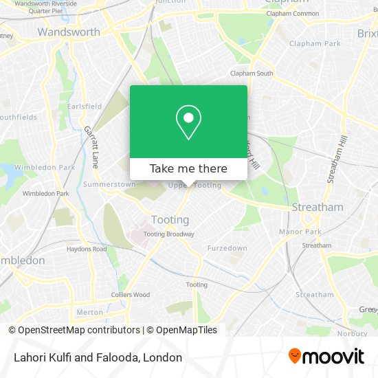 Lahori Kulfi and Falooda map