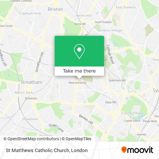 St Matthews Catholic Church map