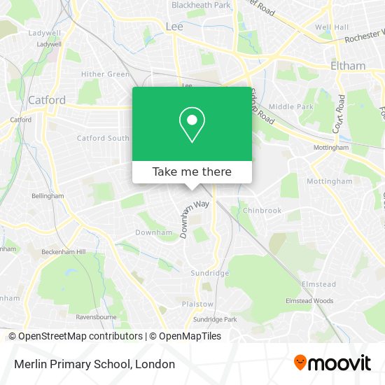 Merlin Primary School map