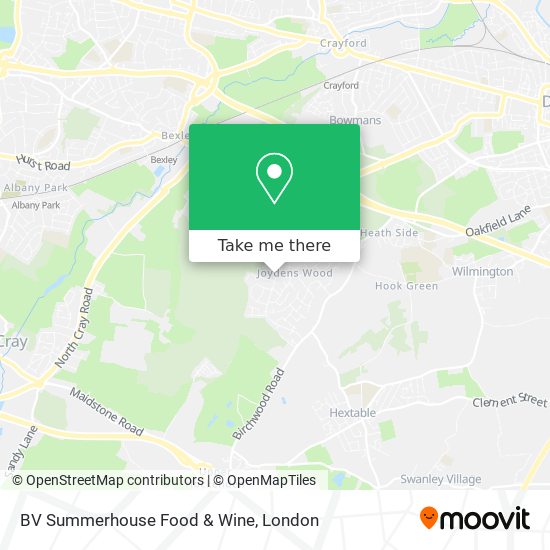 BV Summerhouse Food & Wine map