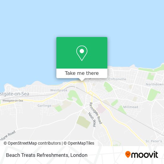 Beach Treats Refreshments map