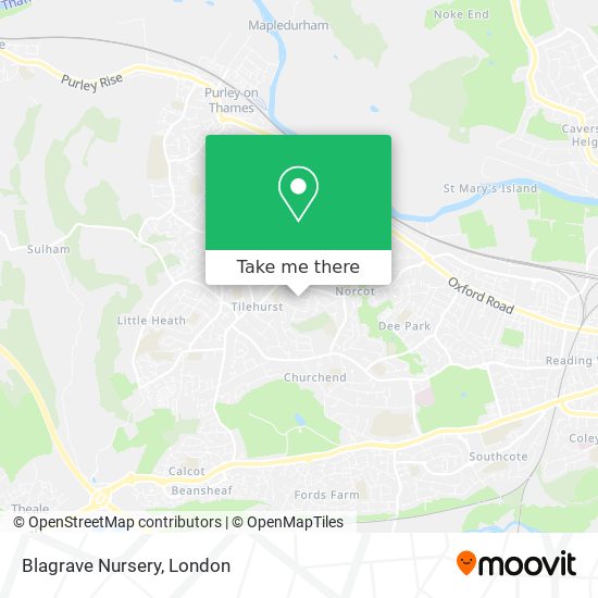 Blagrave Nursery map