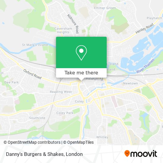 Danny's Burgers & Shakes map