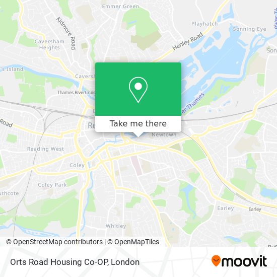 Orts Road Housing Co-OP map