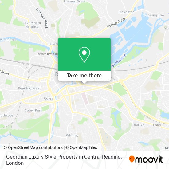Georgian Luxury Style Property in Central Reading map