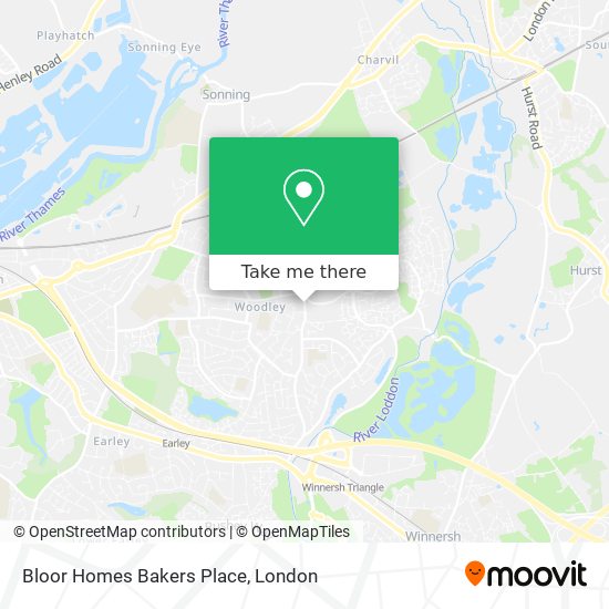 Bloor Homes Bakers Place map