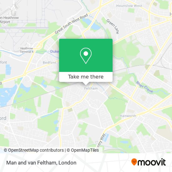 Man and van Feltham map