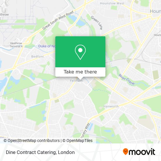 Dine Contract Catering map