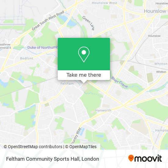 Feltham Community Sports Hall map