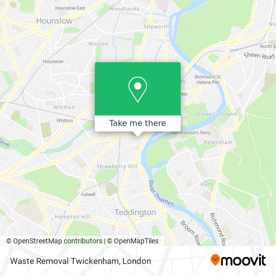 Waste Removal Twickenham map