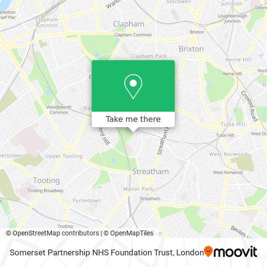 Somerset Partnership NHS Foundation Trust map
