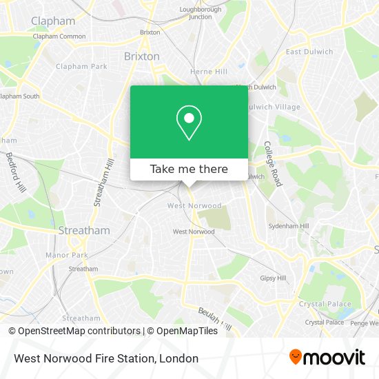 West Norwood Fire Station map