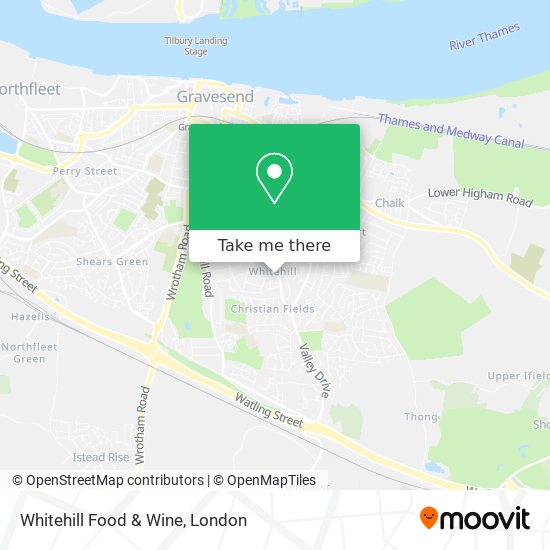Whitehill Food & Wine map