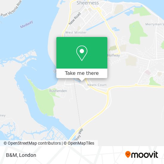 B&M map