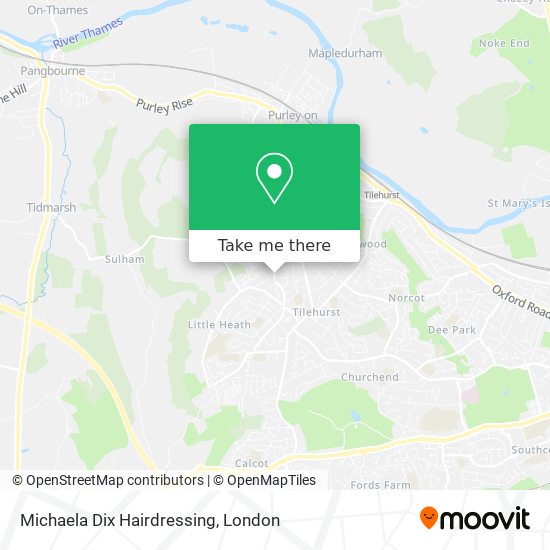 Michaela Dix Hairdressing map