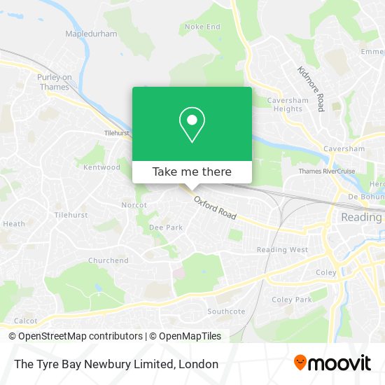 The Tyre Bay Newbury Limited map