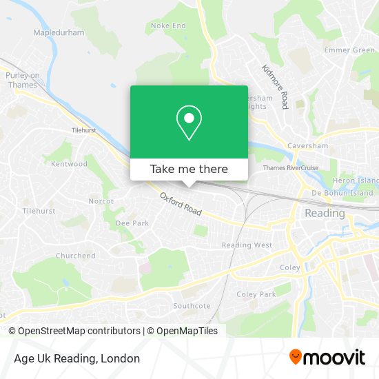 Age Uk Reading map
