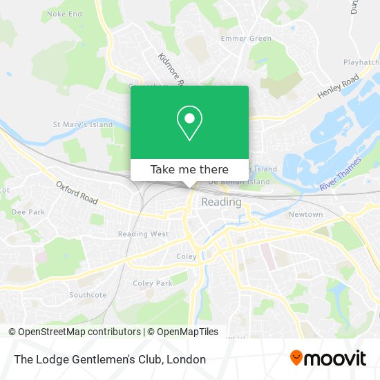 The Lodge Gentlemen's Club map
